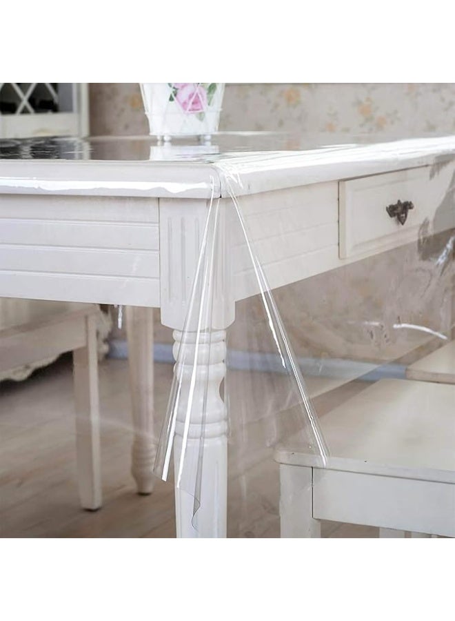 Tablecloth Transparent Rectangle Protective Cover 0.2 mm Clear 240 x 140 cm - Image 1